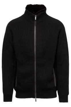 Rib Zip Cardigan
