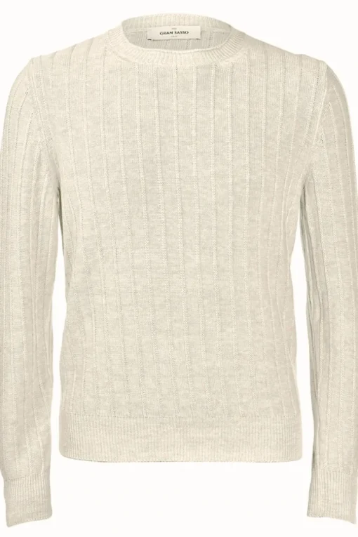 Ribbed 2-Ply Crewneck