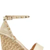 Rockstud Double Wedge Sandals