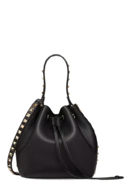 Rockstud Grainy Bucket Bag