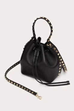 Rockstud Grainy Bucket Bag