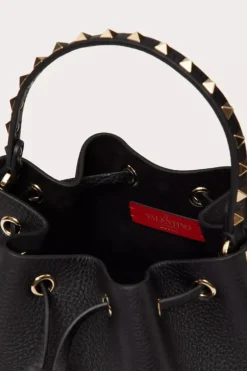 Rockstud Grainy Bucket Bag