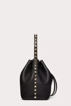 Rockstud Grainy Bucket Bag