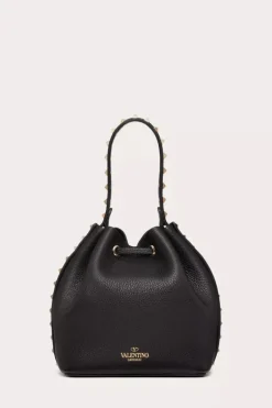 Rockstud Grainy Bucket Bag