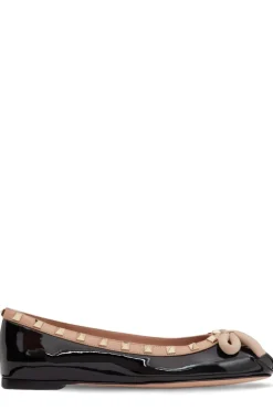 Rockstud Leather Ballerina
