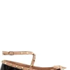 Rockstud Patent Leather Ballerina