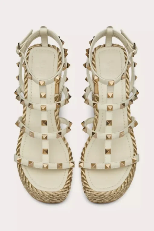 Rockstud Wedge Sandals