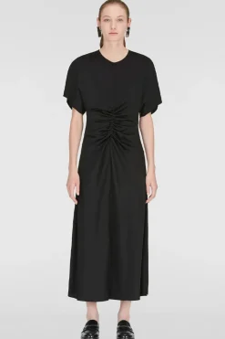 Ruched Satin Dress