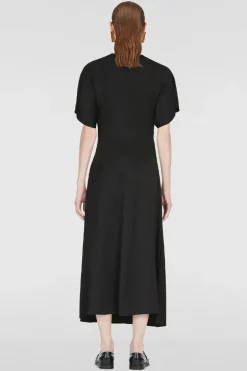 Ruched Satin Dress
