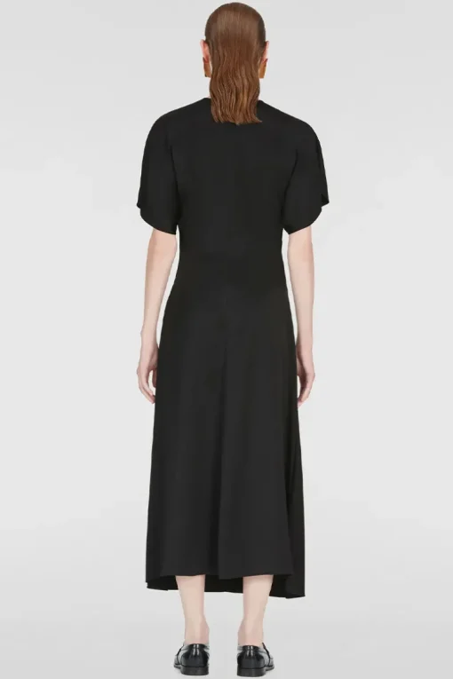 Ruched Satin Dress