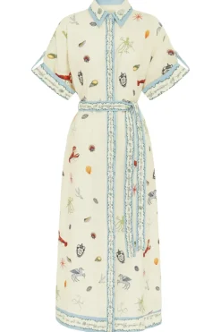 Sandy Embroidered Shirtdress