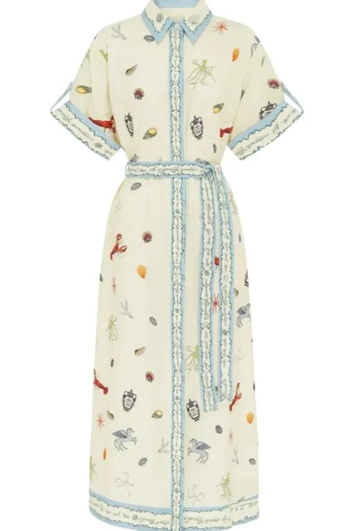 Sandy Embroidered Shirtdress