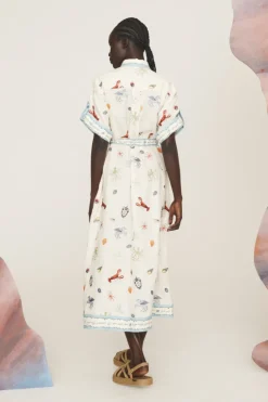 Sandy Embroidered Shirtdress