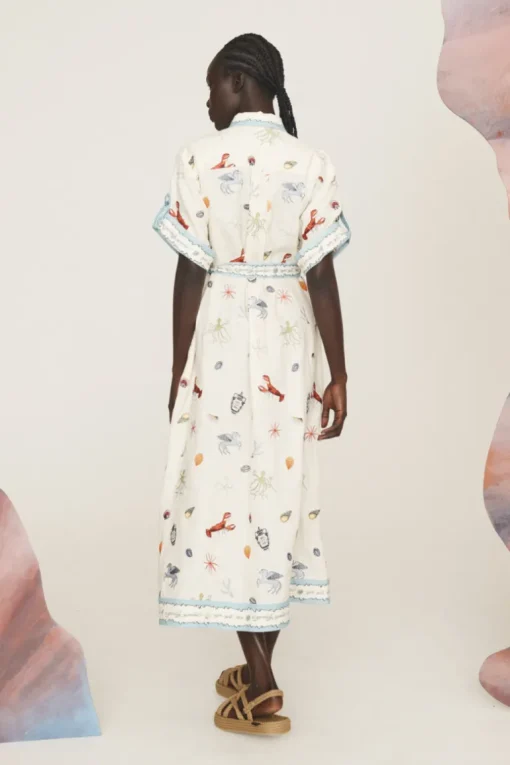 Sandy Embroidered Shirtdress