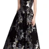 Sequin Embroidered Midi Dress