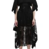Sequin Lace Flounce Dress