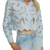 Seychelle Lace Cropped Blouse