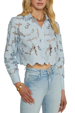 Seychelle Lace Cropped Blouse