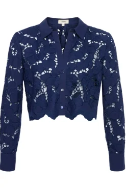Seychelle Lace Cropped Blouse