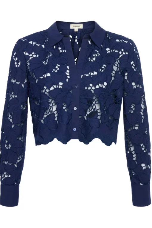Seychelle Lace Cropped Blouse