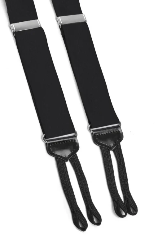 Silk Ribbed Suspenders