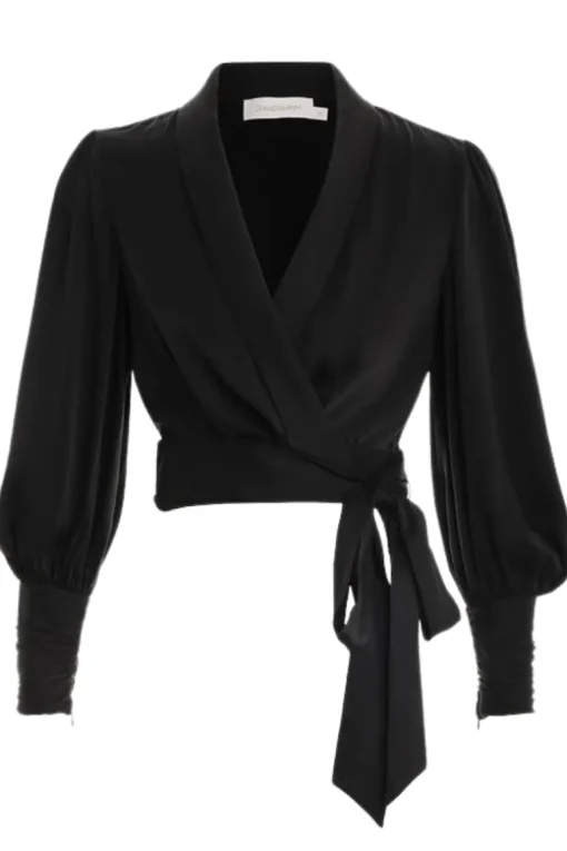 Silk Wrap Top