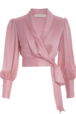 Silk Wrap Top