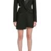 Slashed Tuxedo Dress