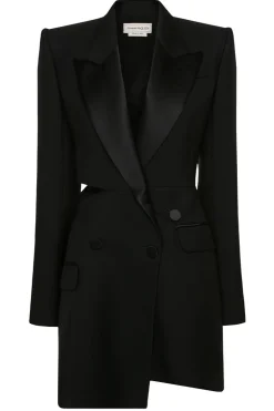 Slashed Tuxedo Dress