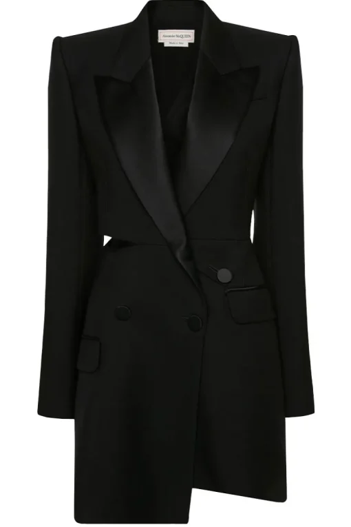 Slashed Tuxedo Dress