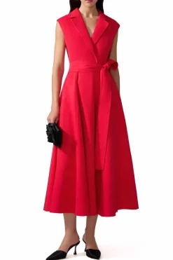 Sleeveless Belted Trench Dress