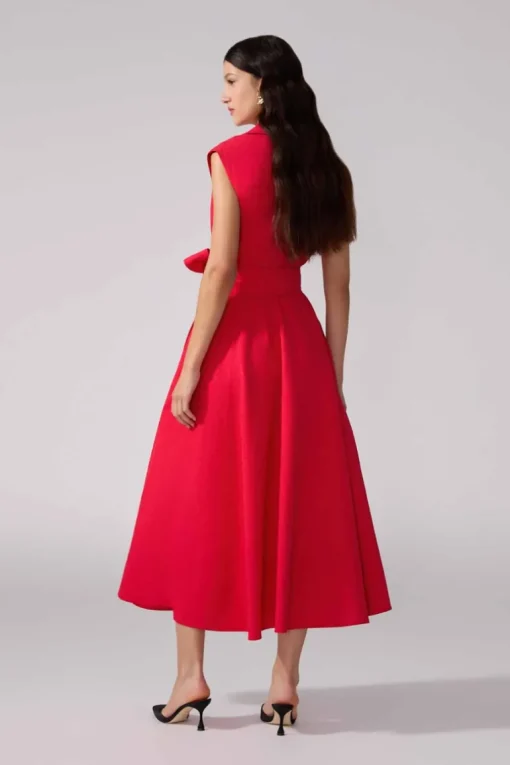 Sleeveless Belted Trench Dress