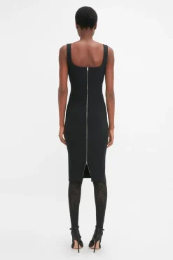 Sleeveless Fitted T-Shirt Dress