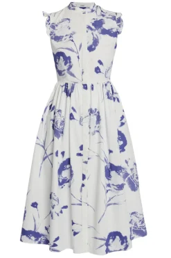 Sleeveless Flared Midi Dress