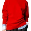 Soft Lambswool Crewneck Easy Pullover