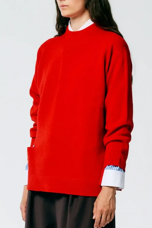 Soft Lambswool Crewneck Easy Pullover