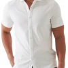 Stretch Button-Front Shirt