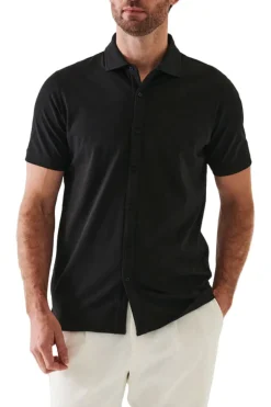 Stretch Button-Front Shirt