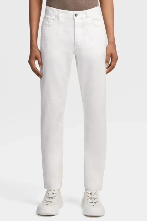 Stretch Linen & Cotton Jeans