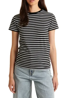 Stretch Slim Striped T-Shirt