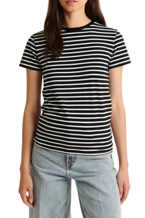 Stretch Slim Striped T-Shirt