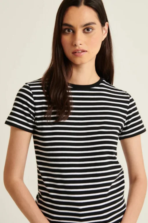 Stretch Slim Striped T-Shirt