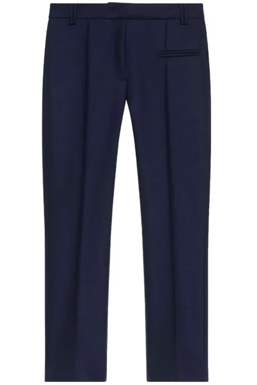 Stretch Wool Skinny Trousers