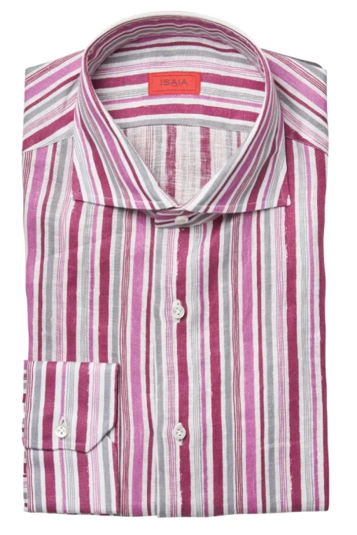 Striped Linen Sport Shirt