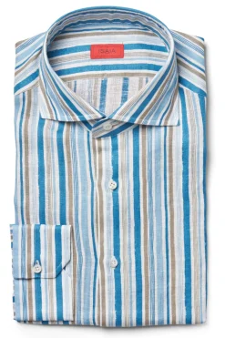 Striped Linen Sport Shirt