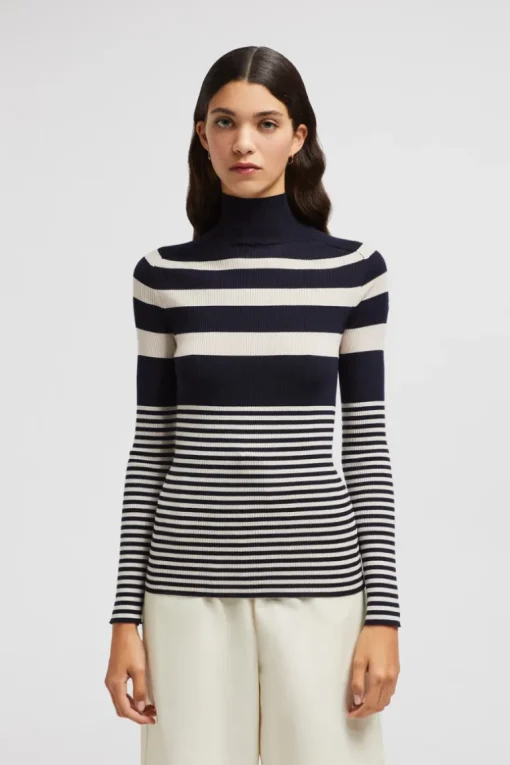 Striped Turtleneck