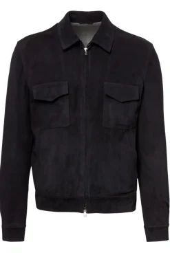 Suede Collared Jacket