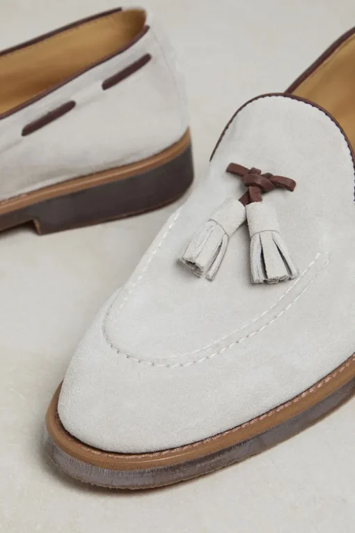 Suede Tassel Loafers