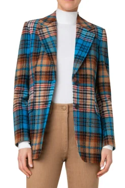 Tartan Check Tweed Jacket
