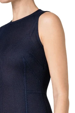 Techno Grid Midi Dress